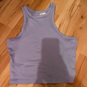 H&M ribbed high neck tank top